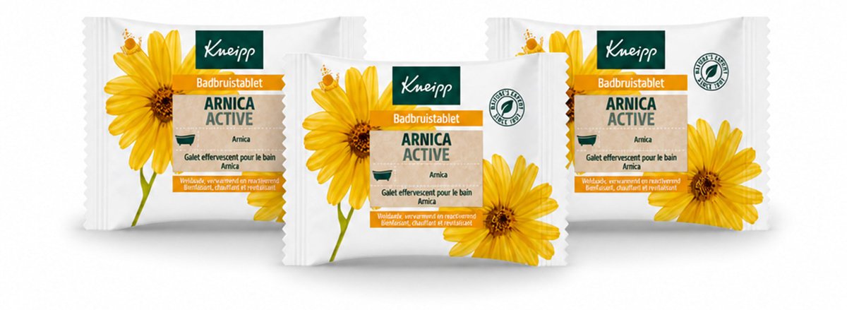 3 x Kneipp - Badbruistablet - Arnica - Voordeelverpakking - 3 stuks