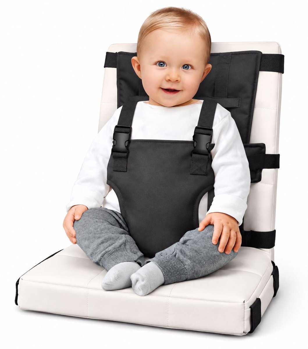 VHV - Kinderstoel Tuigje - Veiligheidstuigje Kinderstoel - Tuigje Kind - Verstelbaar Baby - Baby Travel Essential Harness Seat - Draagbare kinderstoel voor baby - reizen Baby Essentials