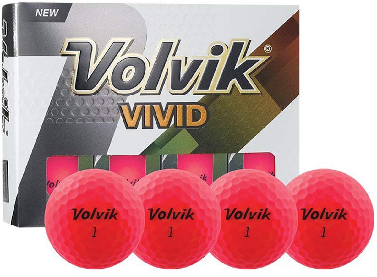 Volvik Vivid Golfballen Pink