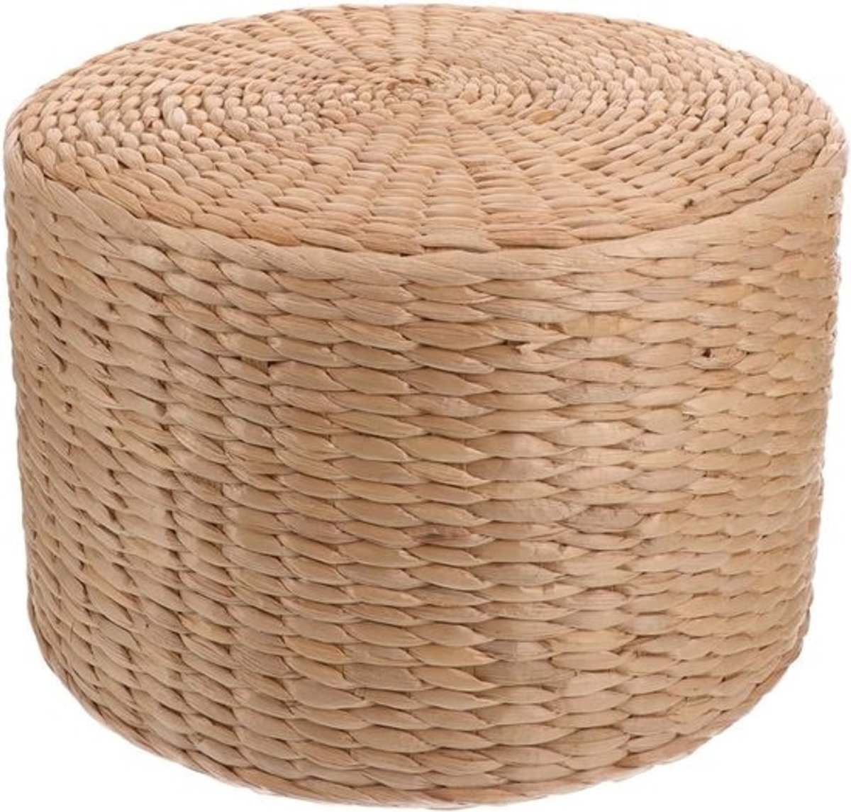 Woven Stool Boho Kleine Poef voor de Tuin - Ronde Voetensteun en Schoenenwissel voor Woonkamer en Slaapkamer