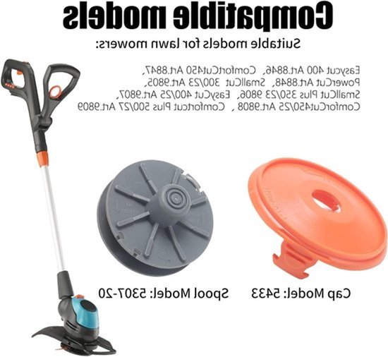 4 Draadspoelen voor Grastrimmer met 1 Dop - Geschikt voor Tuinonderhoud en Grastrimmen — afbeelding 3