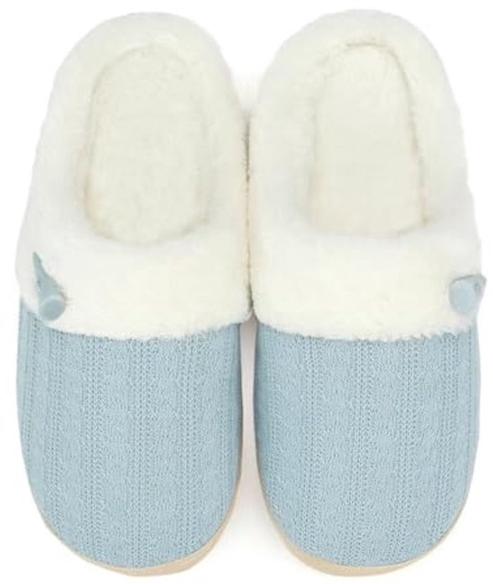 Winter Comfortabele Pluche Traagschuim Antislip Pantoffels Dames