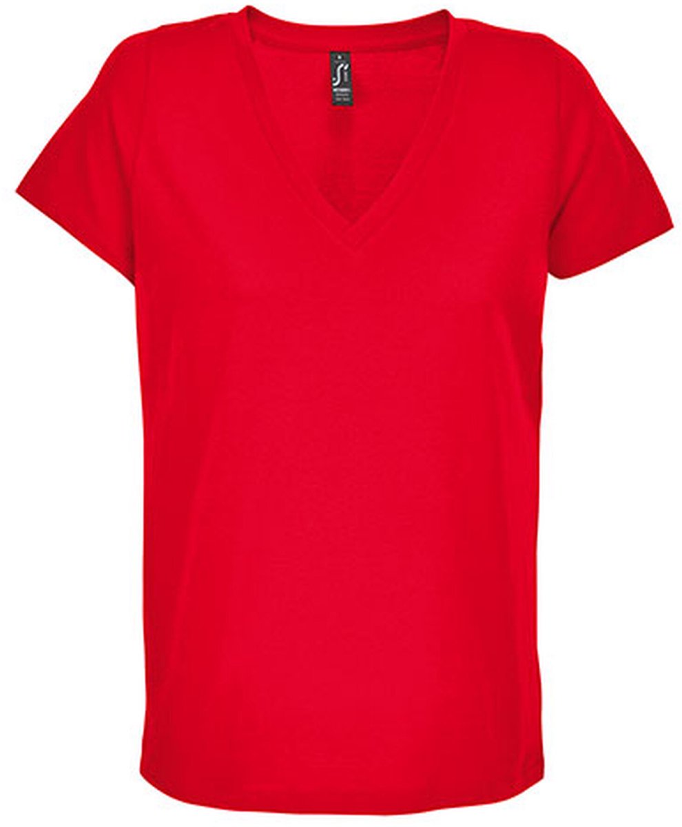 SOL'S Women´s V-Neck T-Shirt Regent L04766 - Red - XL