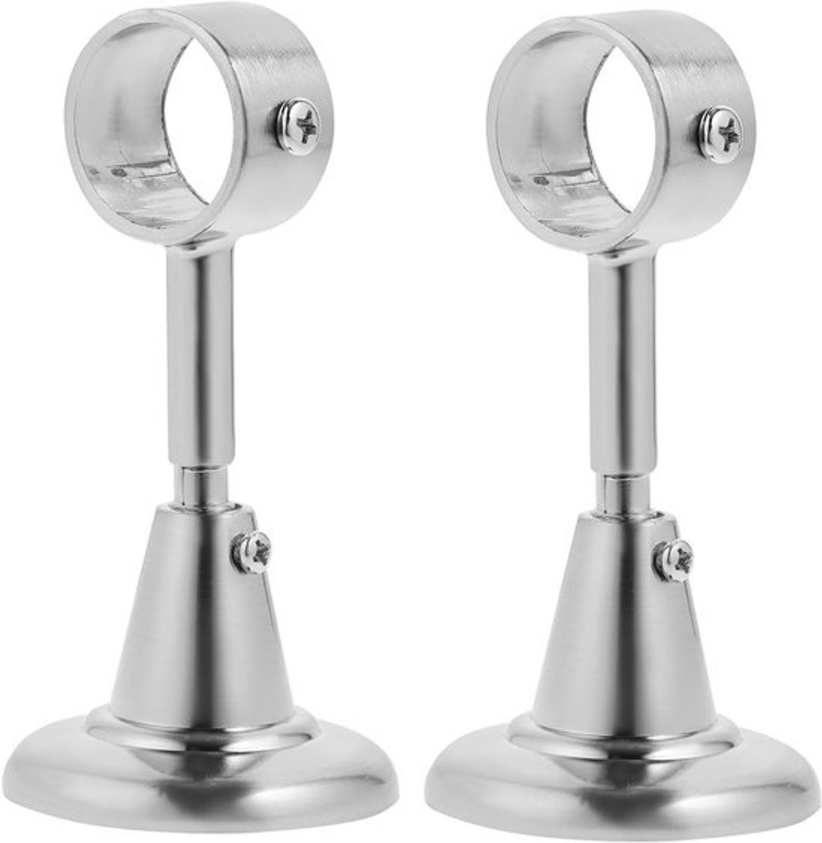 2 Stuks 28mm Diameter Gordijnroede Decoratieve Plafondsteun Aluminium Plafondmontage Beugel voor Gordijnen en Raamdecoratie