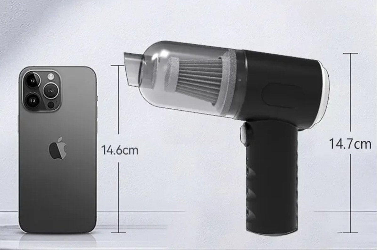 Mini stofzuiger - Draadloos - Klein en makkelijk te gebruiken - kruimelzuiger - handstofzuiger- USB Opladen