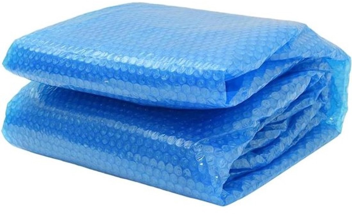 Solar Zwembadfolie Rond Ø 455 cm - Blauw - Verwarmende Noppenfolie voor Zwembad - 110 Micron Extra Dik PE - Isolerend Afdekzeil tegen Warmteverlies en Verdamping - Energiezuinige Zwembadverwarming