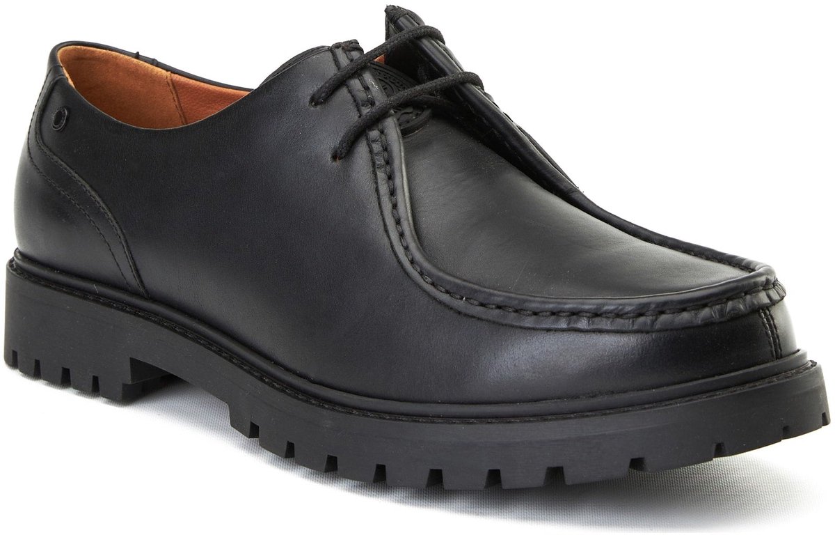 Base London Carbon | Black - FW Lace Up Casual Shoes - Maat -