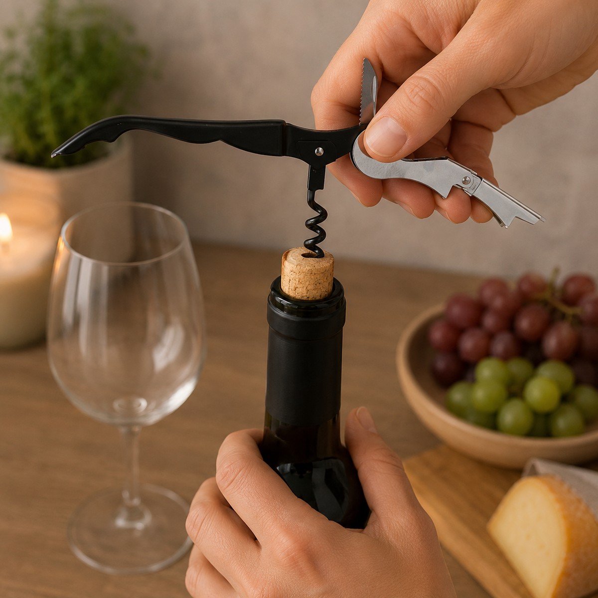 Alpina Kurkentrekker voor obers excellent houseware sommelier roestvrij staal 12 cm