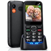 Qomfort Senioren Telefoon - Mobiele GSM Voor Ouderen - Grote Toetsen - SOS-Knop - 4G - Simlockvrij