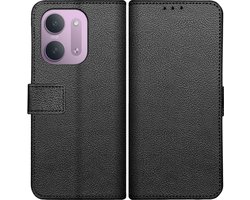 Cazy hoesje geschikt voor XiaomI Redmi 17C (4G) Hoesje met Pasjeshouder - Bookcase Classic - Zwart