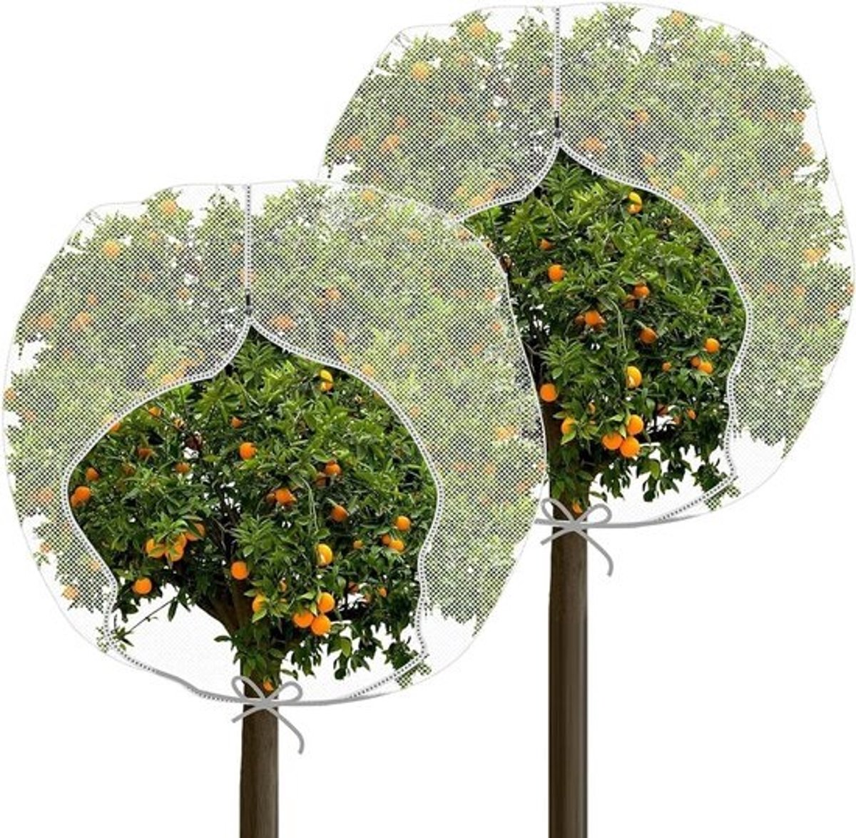 Vogelbeschermingsnet 24 x 24 m - Herbruikbaar fruitboomnet - Fijnmazig bladnet - Insectennet voor vruchten en bloemen