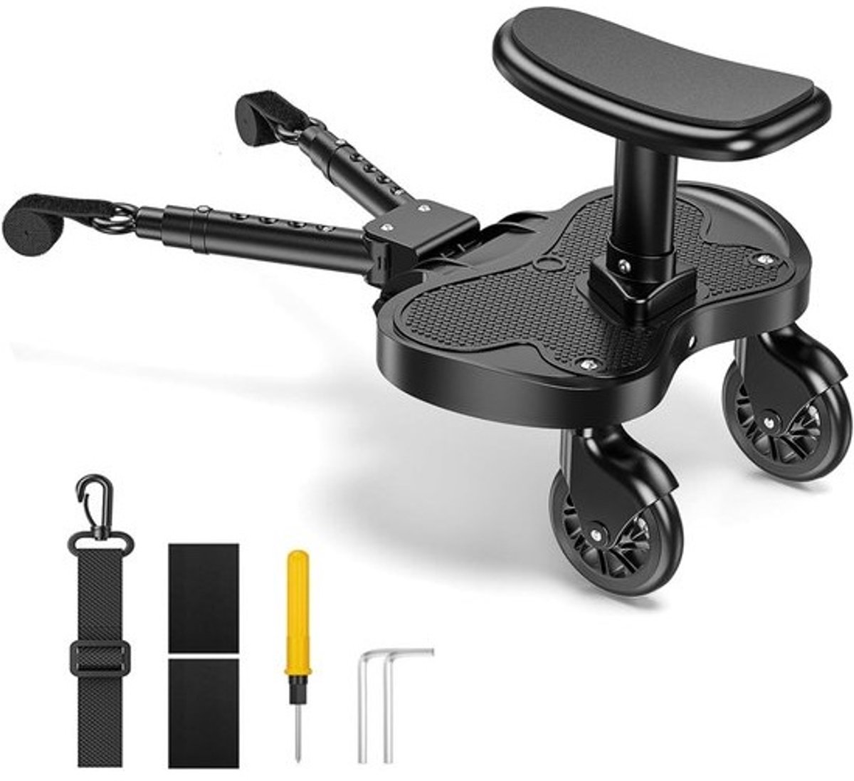 Meerijdplankje met Zitje - Buggy Board - Universeel