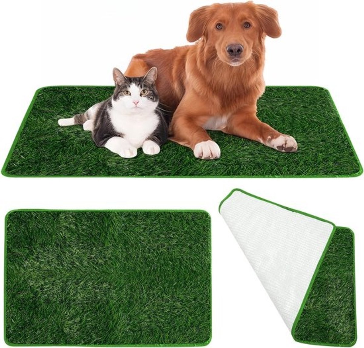 Hernieuwbare Hondentoiletmat van Kunstgras 50×70 cm - Ideaal voor Binnen en Buiten Gebruik, Gemakkelijk Schoon te Maken en Duurzaam