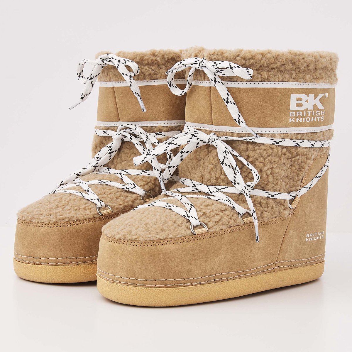 British Knights Blizzard Dames snowboots hoog – Crepe Vrouwen schoenen Taupe
