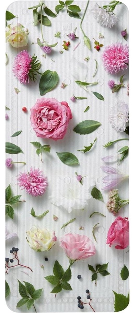 Kleine Badmat met Bloemenmotief - 36 x 92 cm, Antislip en Veiligheid