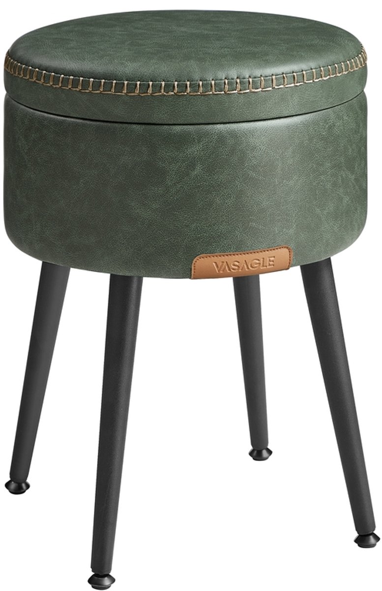 Kaptafel - Met Verlichte Spiegel en Schuifladen - Waldgrün - 38,2 x 44,4 cm