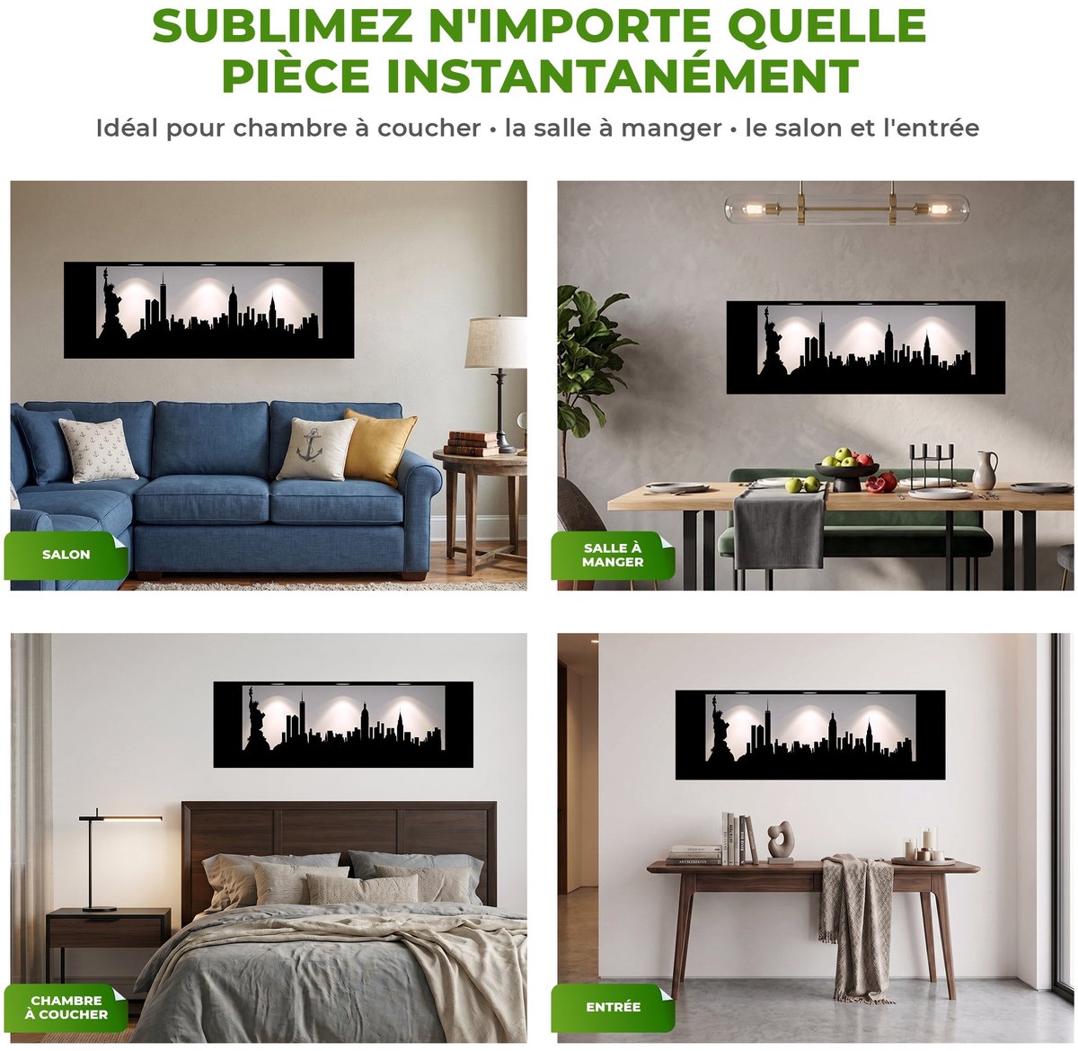 Ambiance Sticker New York 3D-effect sticker 40 x 120 cm Multi color