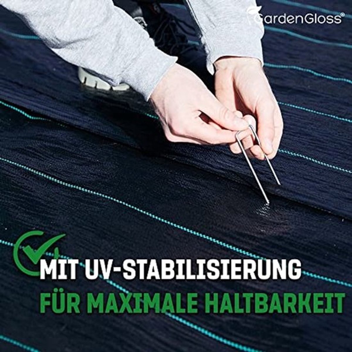 Anti-Onkruiddoek 50m² Waterdoorlatend en Scheurvast - Ondergronddoek met Hoge UV-Stabilisatie