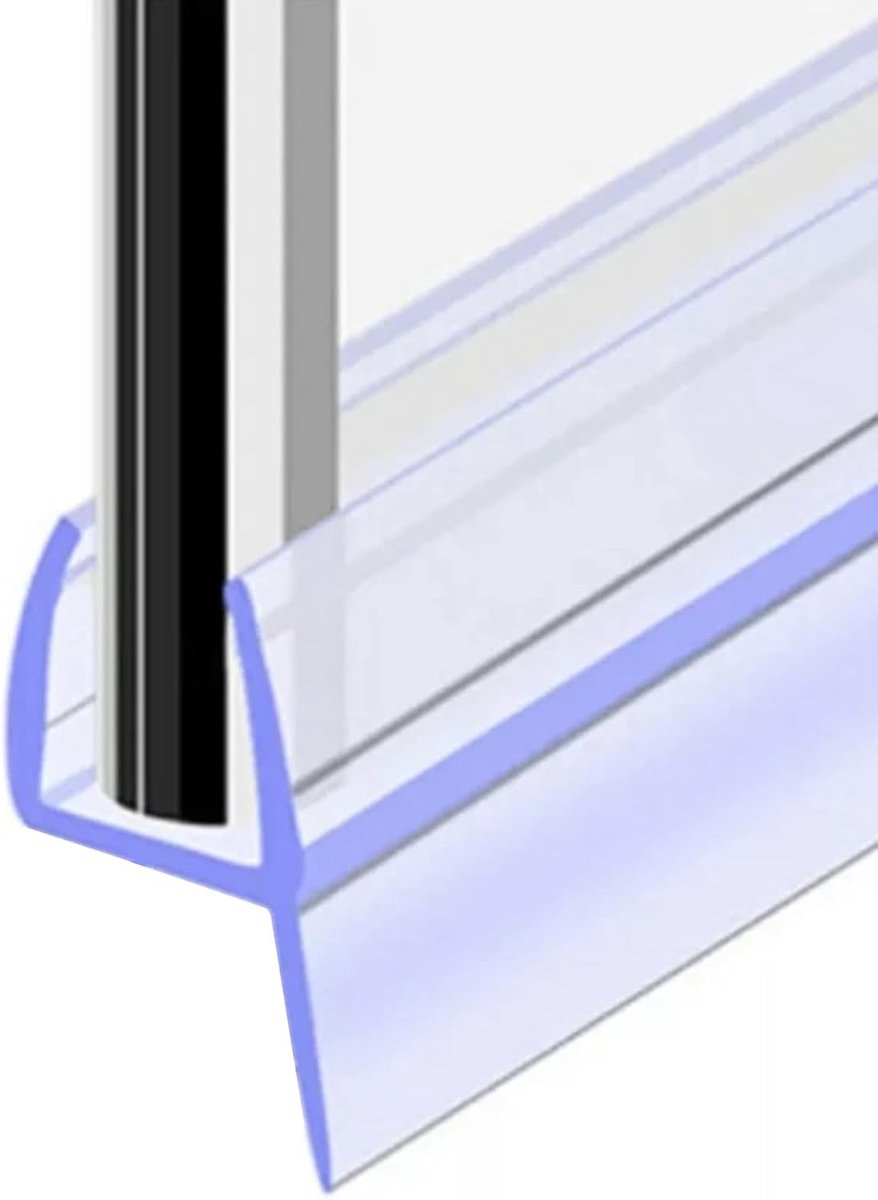 Douche-afdichting voor 8 mm glas, douchewand, PVC-reserveafdichting, waterafstotende afdichting of douchecabineafdichting (H-vorm 8 mm)
