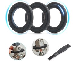 3 stuks afdichting afdichting voor Monsieur Cuisine Edition Plus/Connect/Smart keukenmachine-accessoires, afdichtringen, set, goede afdichting, wordt geleverd met reinigingsborstel