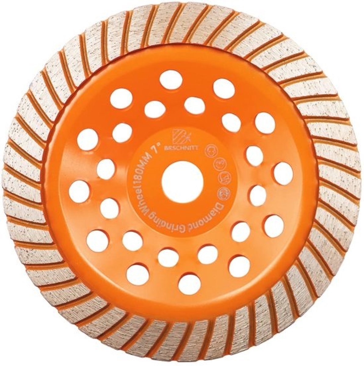 Diamant Turbo Slijpbeker 7 inch voor Graniet, Beton en Marmer