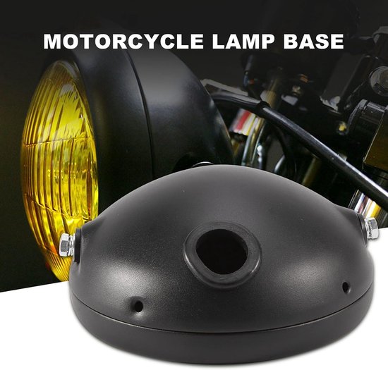 7 inch Retro LED koplamp basis in zwart voor motorfiets — afbeelding 4