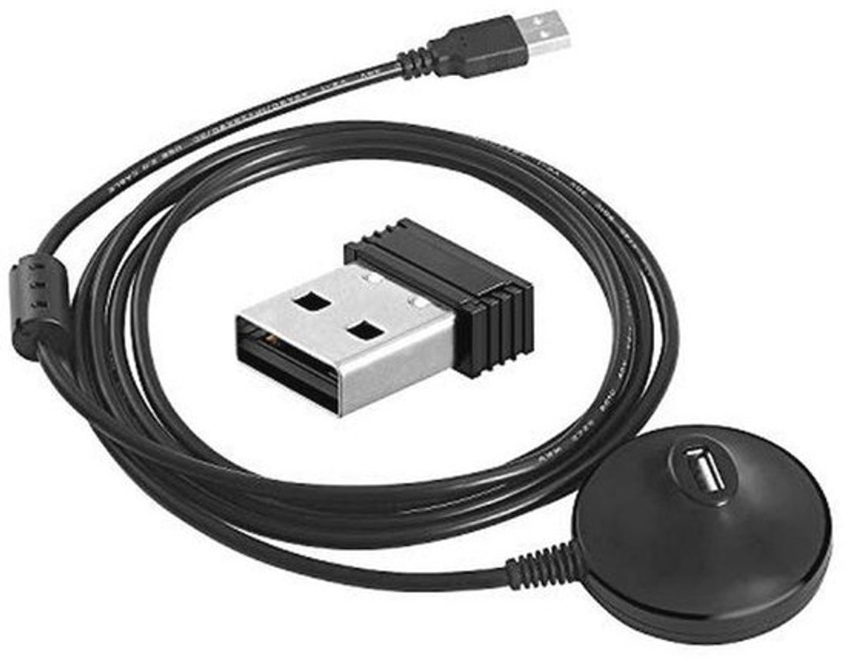 ANT+ USB Stick Dongle voor Zwift en Fiets Trainers - 16,5m Verlengkabel