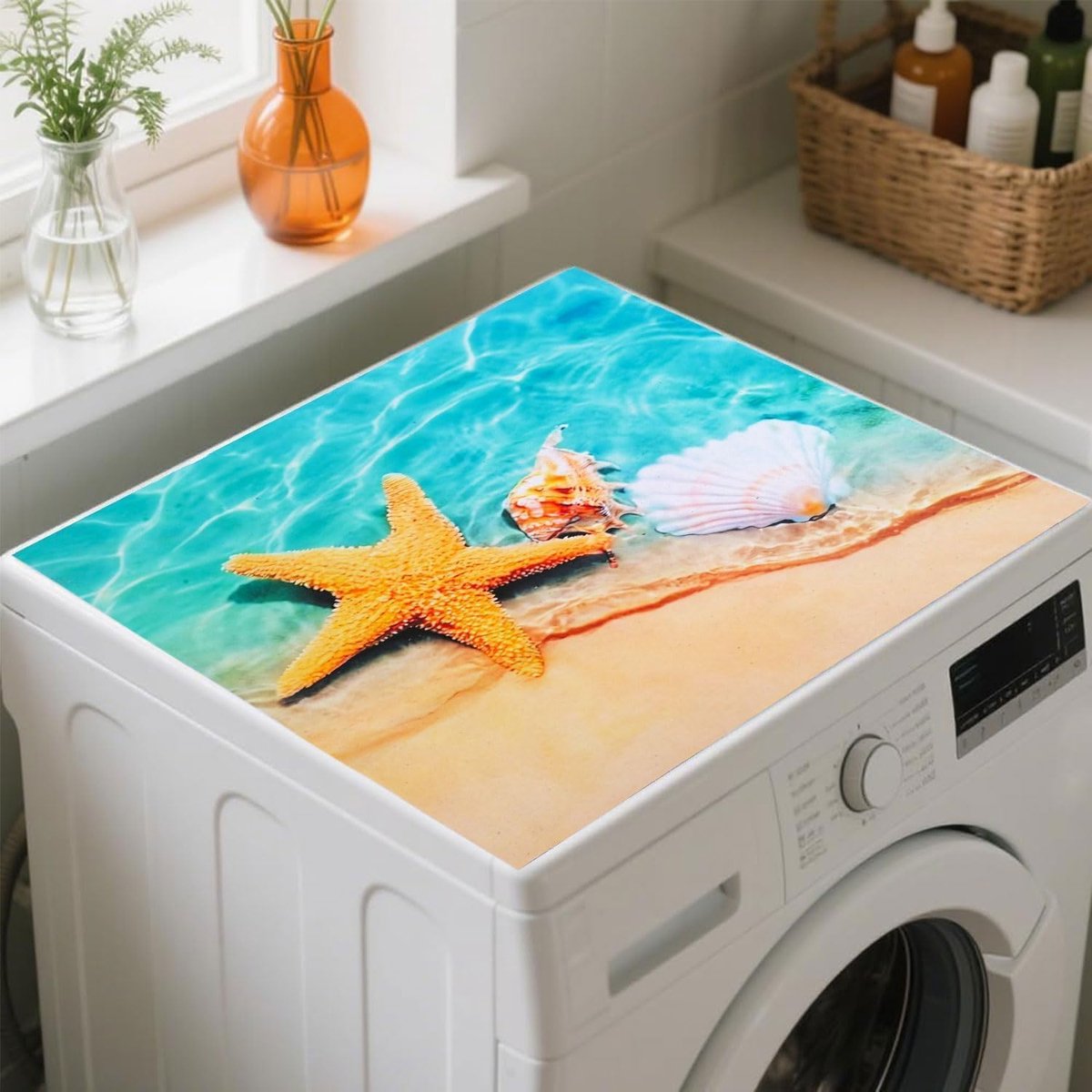 Wasmachinehoes, 60 x 60 cm, antislip, voor wasmachine, wasdroger, keuken, badkamer, camping auto's