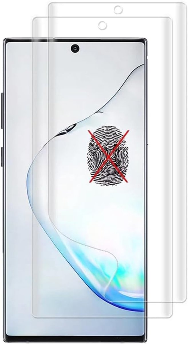2pcs Film hydrogel mate voor Samsung Galaxy Note10+ Plus 5G 4G 6.8"
