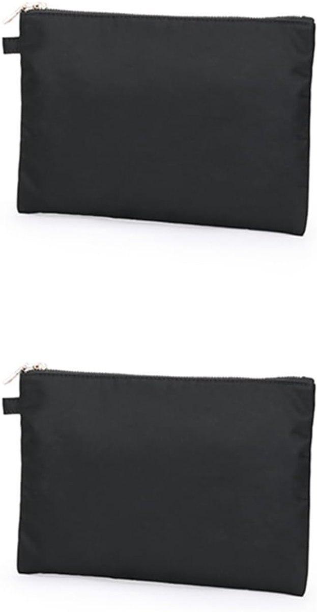 Pouch Opbergtas Eenvoudige en Stijlvolle Vrouwen Cosmetische en Reistas, Zwart-nylon-2, Eenvoudig