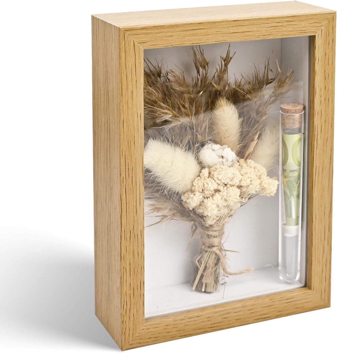 Huwelijkscadeaus voor het bruidspaar Ongebruikelijke geldgeschenken voor de bruiloft in een houten kistje met gravure - Creatief en persoonlijk cadeau Geldgeschenk huwelijksideeën voor vrouwen mannen