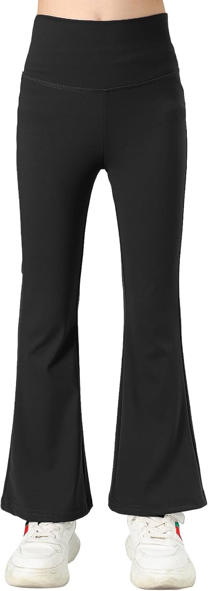 Uitlopende Legging Hoge Taille Strentchy Dance Yoga Atletische Broek Kinderen Broek voor 5-16 Jaar