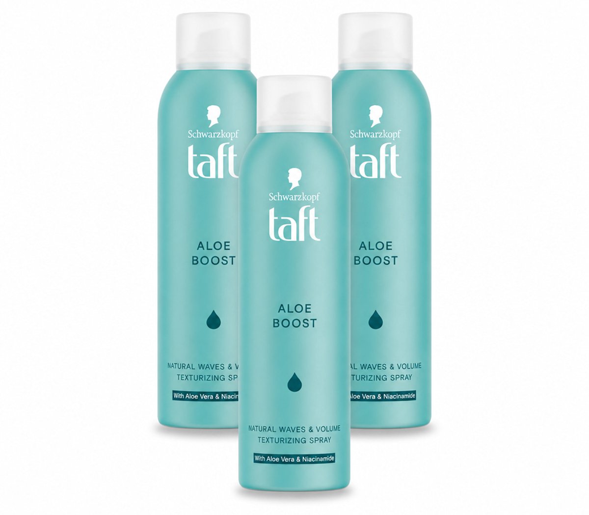 3 x Taft - Texturizing Spray - Aloe Boost - Lichtgewicht volume - 150 ml - Voordeelverpakking - 3 stuks