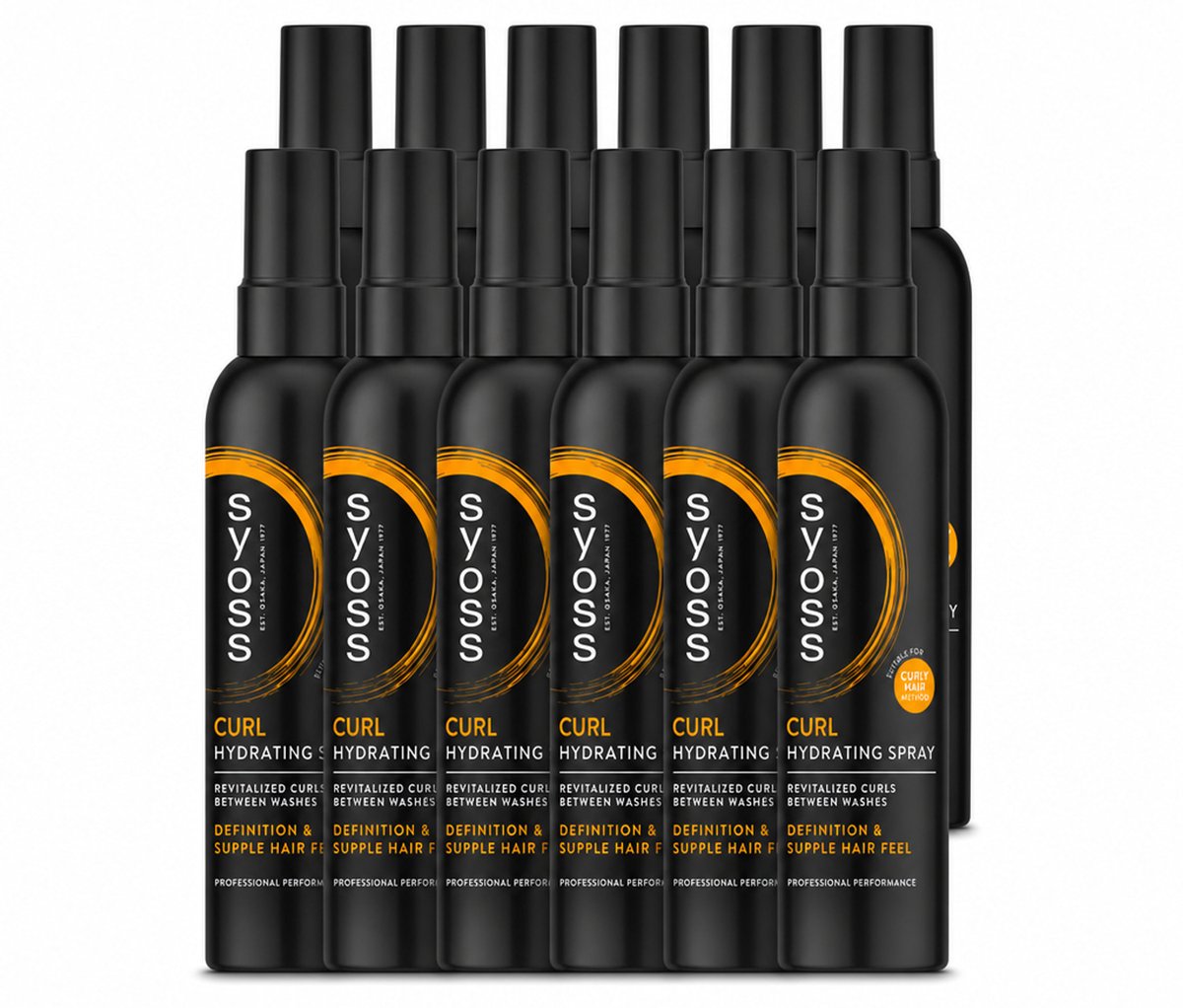12 x Syoss - Curls - Haarspray - Veerkrachtige Krullen - 150 ml - Voordeelverpakking - 12 stuks