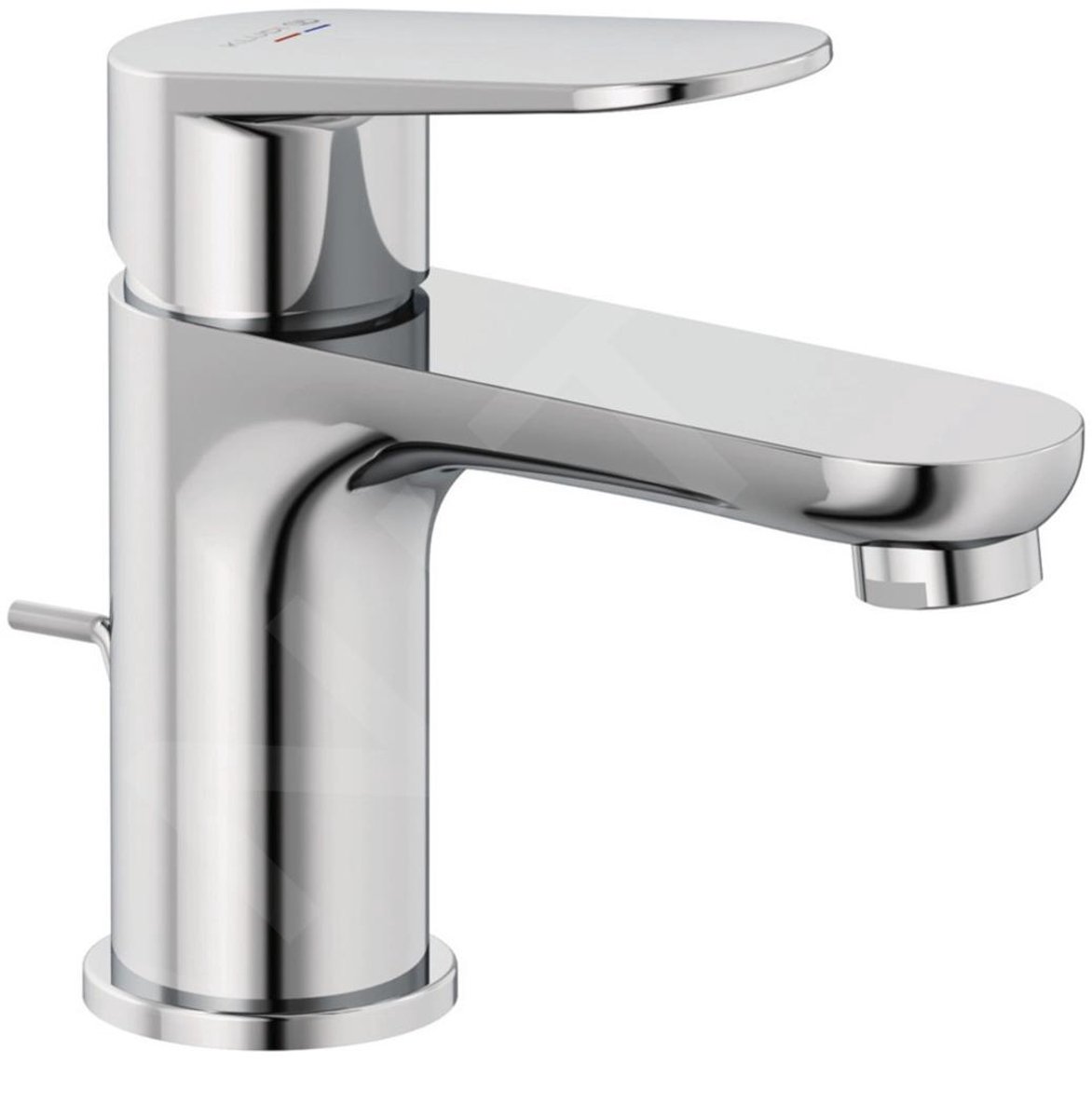 KLUDI-X1 Wastafel-EHM 75 - met afvoergarnituur chroom, 322660575