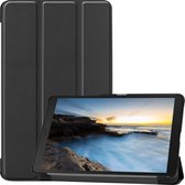 Case2go - Tablet hoes geschikt voor Samsung Galaxy Tab A 8.0 (2019) - Tri-Fold Book Case - Zwart