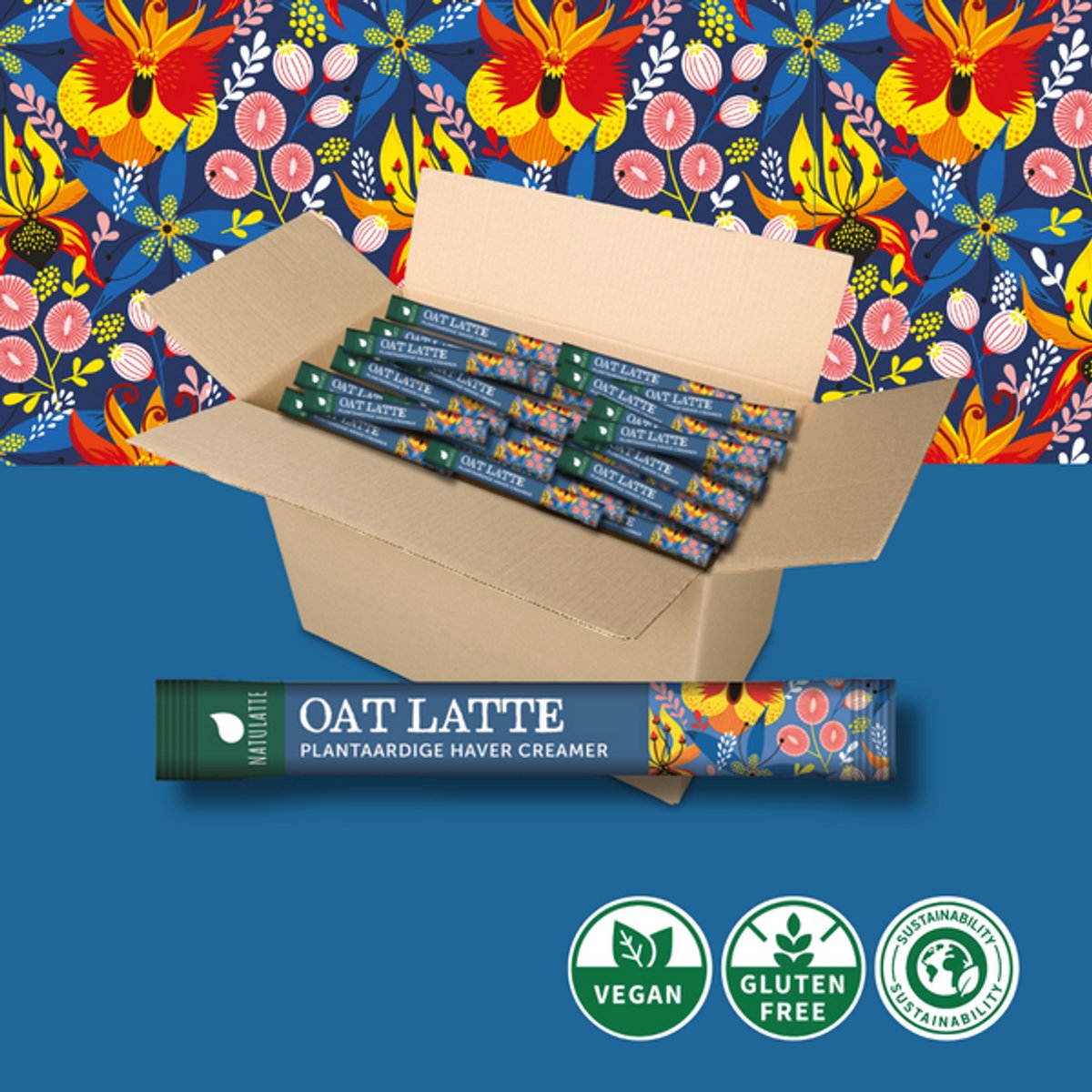 Natulatte | Vegan creamersticks / plantaardige haversticks | Doos 1000 stuks