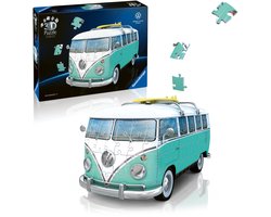 Ravensburger 3D Puzzle Iconics Volkswagen T1 Bulli Chrome Edition - 185 Stukjes - Vanaf 8 Jaar