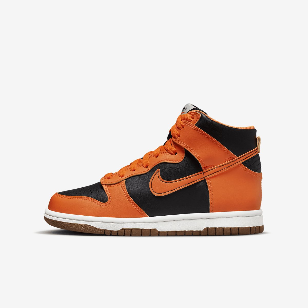 Nike Dunk High – Strike/Summit /Safety Dunk Lifestyle Kinder Sneakers voor Jongens en Meisjes Zwart