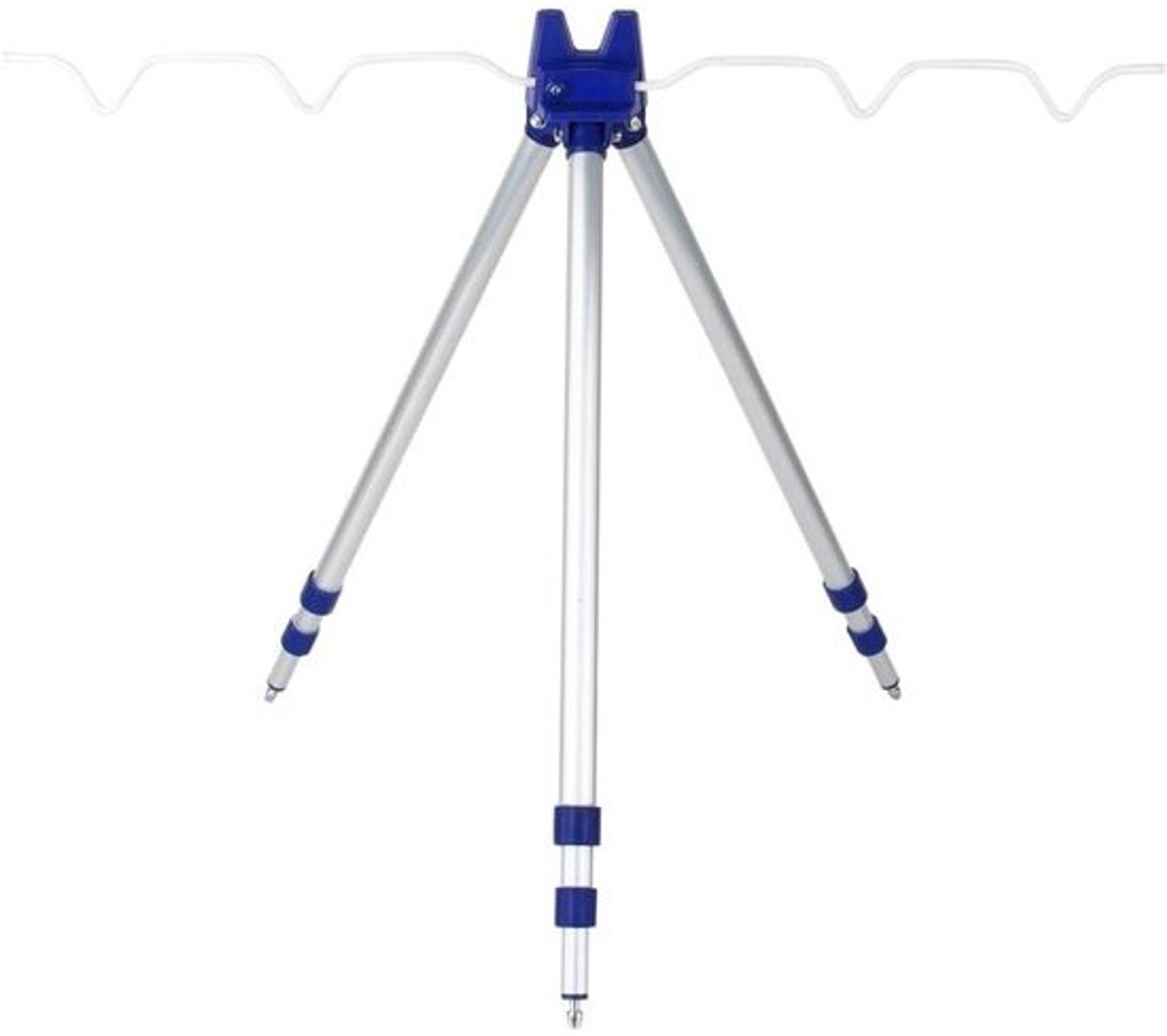 Hengelsteunstatief - Rod Pod - Voor ondersteuning tijdens het vissen - Automatische hengellift - 120 cm - Blauw