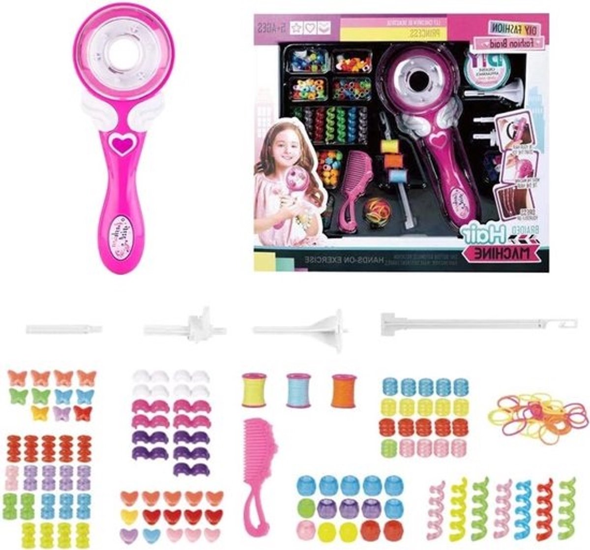Elektrisch haarvlechtgereedschap - Automatische vlechtmachine voor meisjes - Haardraaigereedschap - Krulspelden - Gevlochten apparaat - DIY salon - Kinderen