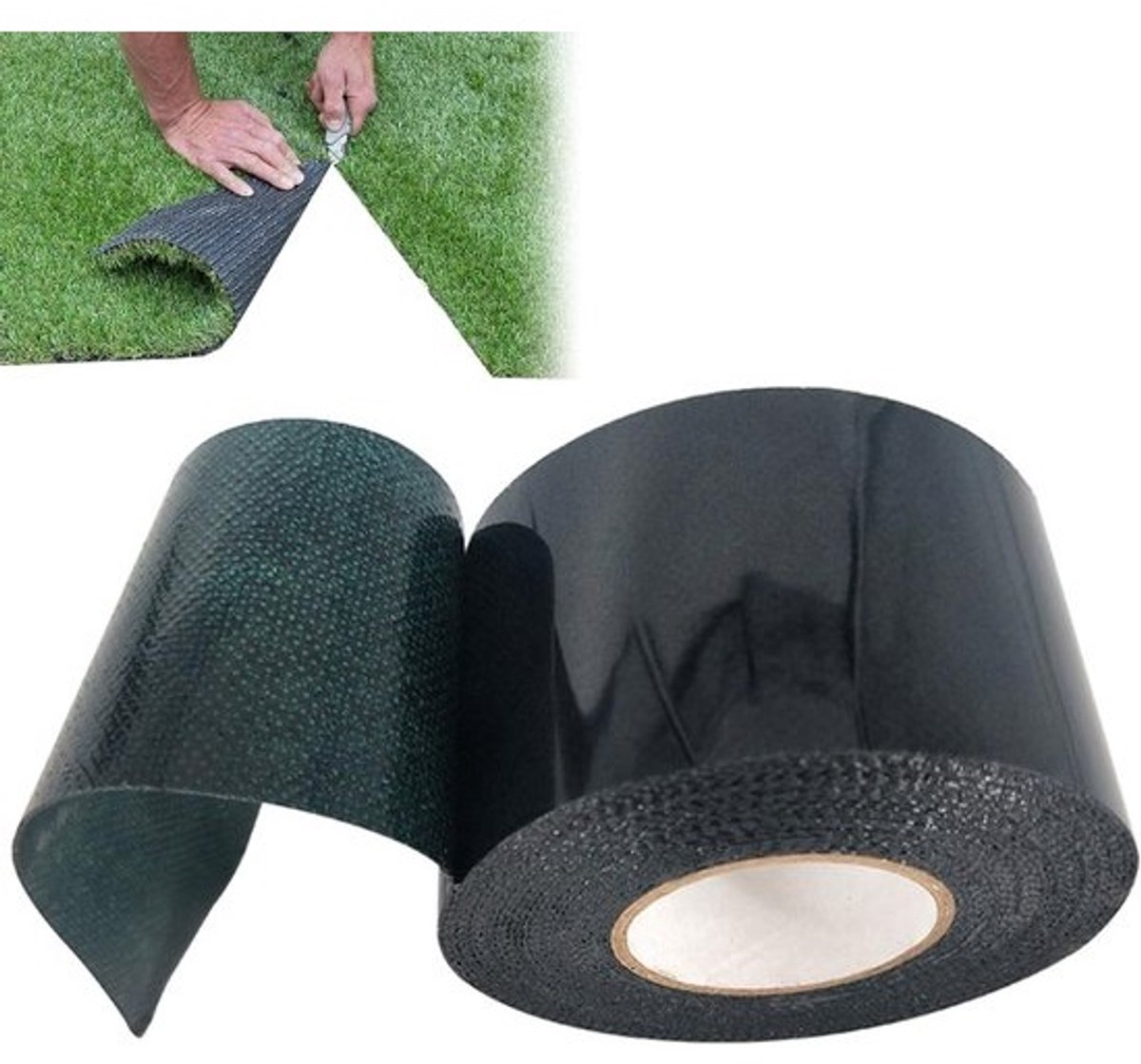Dubbelzijdige tape voor kunstgras, 50 mm x 5 m, ideaal voor tuin, balkon en terras, sterke hechting en waterbestendig