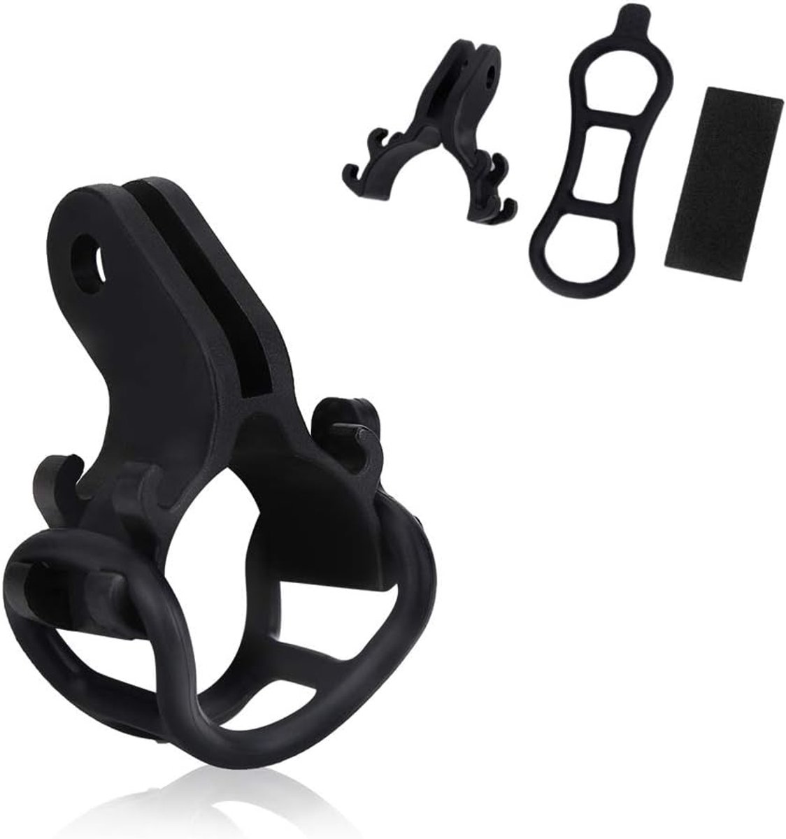 Fietszaklamphouder, houder voor fietsstuur, universele houder voor fietsstuur, voorwielstang/voorlichthouder