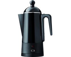 Design Percolator voor 4-12 Kopjes - Draadloze Koffiemaker van Roestvrij Staal