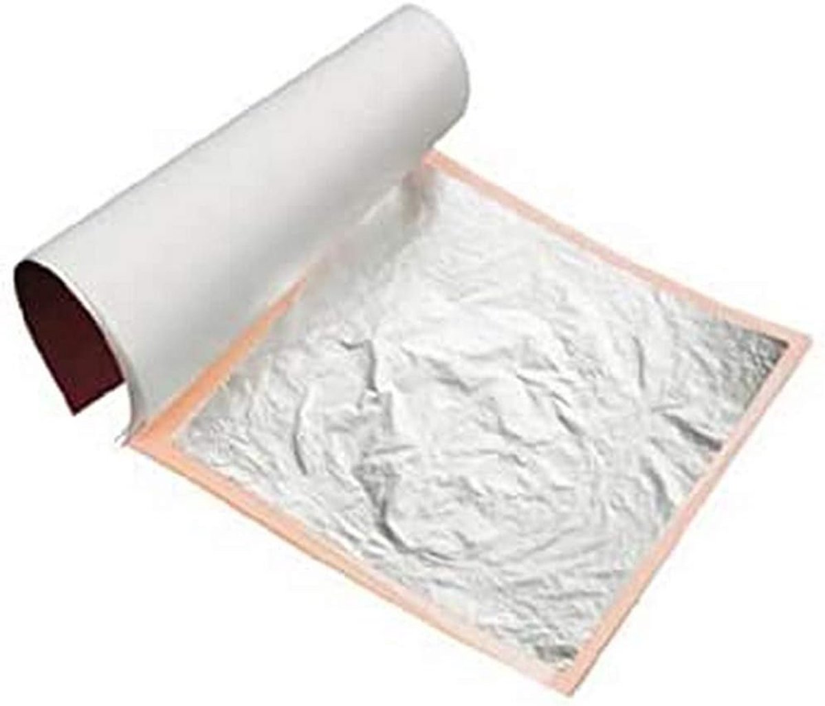 Bladzilver 100% puur geschikt voor levensmiddelen, 60mm x 60mm, 10 stuks