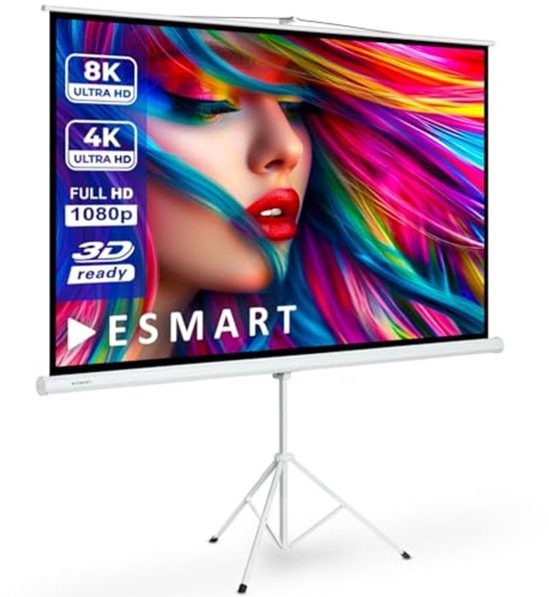 Professioneel Driepoot Projectiescherm 203 x 114 cm (92") | 16:9 Ideaal voor Thuisbioscoop en Presentaties