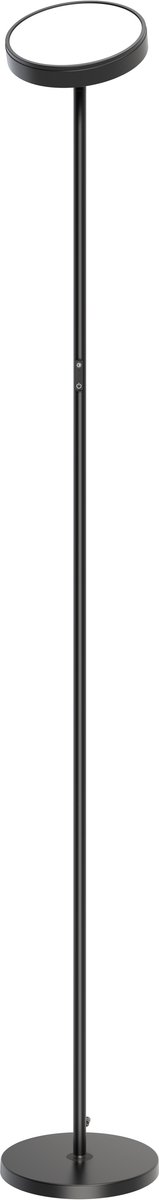 CEP - Vloerlamp - Full Moon - 30W LED - 176 cm met Afstandsbediening - Zwart - CP-2003280011