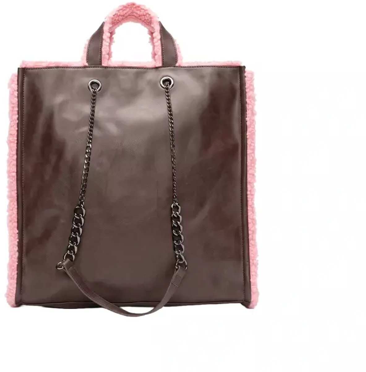 Stuff Maker shopper in bruin/roze