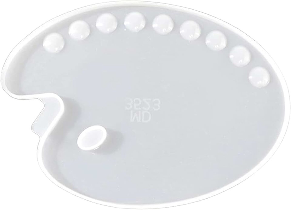 Siliconen schimmel sieraden voor hars gieten epoxy craft - kunstenaar verf palet epoxy Sieraden ambacht