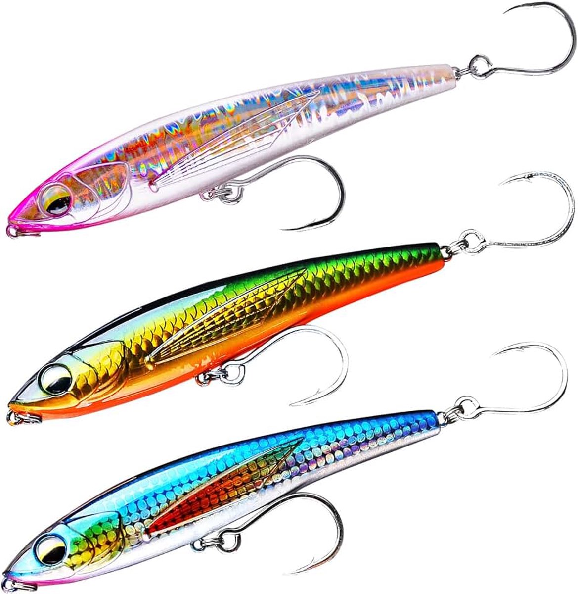 Lokaas, 12 cm/50 g lokaas met wijd werp, kunstaas, zinkend zeevissaas.